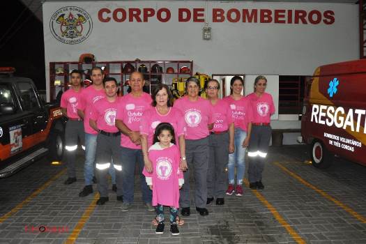 Bombeiros de Três Coroas aderem ao Outubro Rosa