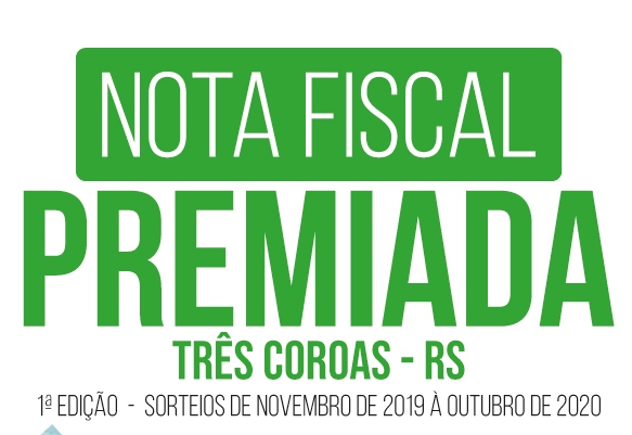 Três Coroas lança campanha Nota Fiscal Premiada