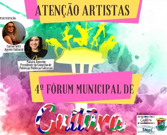 Fórum de Cultura de Três Coroas terá edição on-line