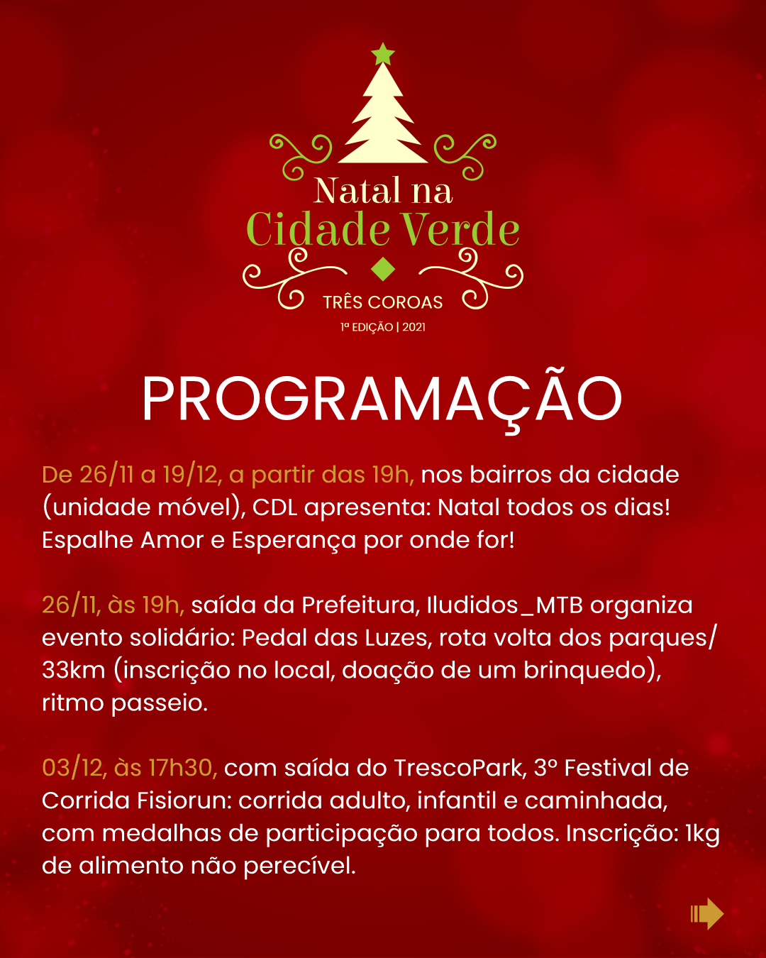 Confira a programação de sua cidade