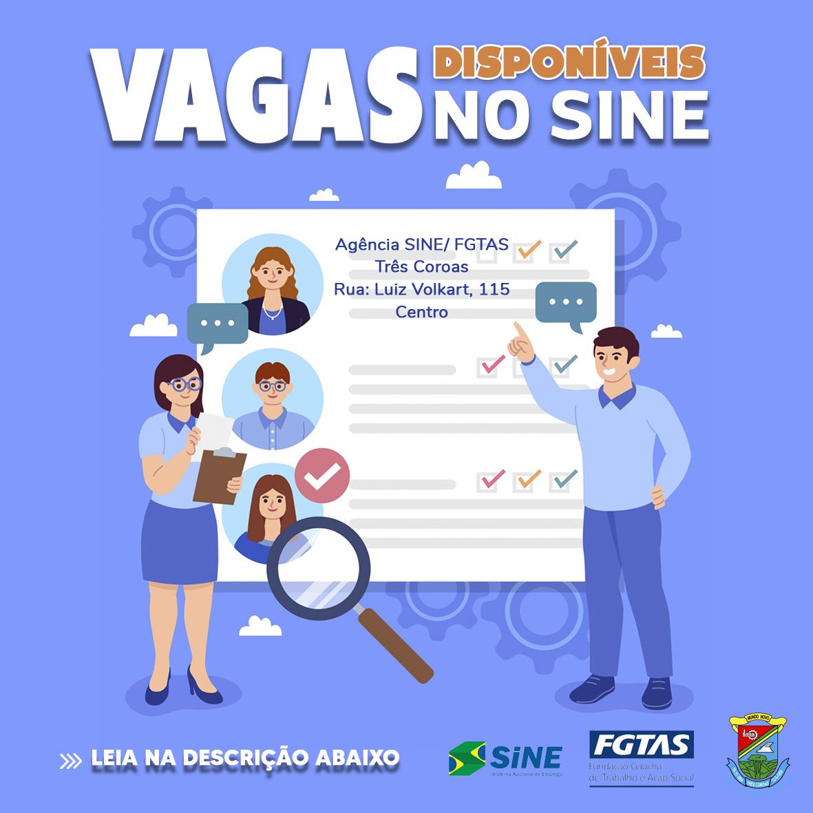 Vagas Disponíveis no Sine