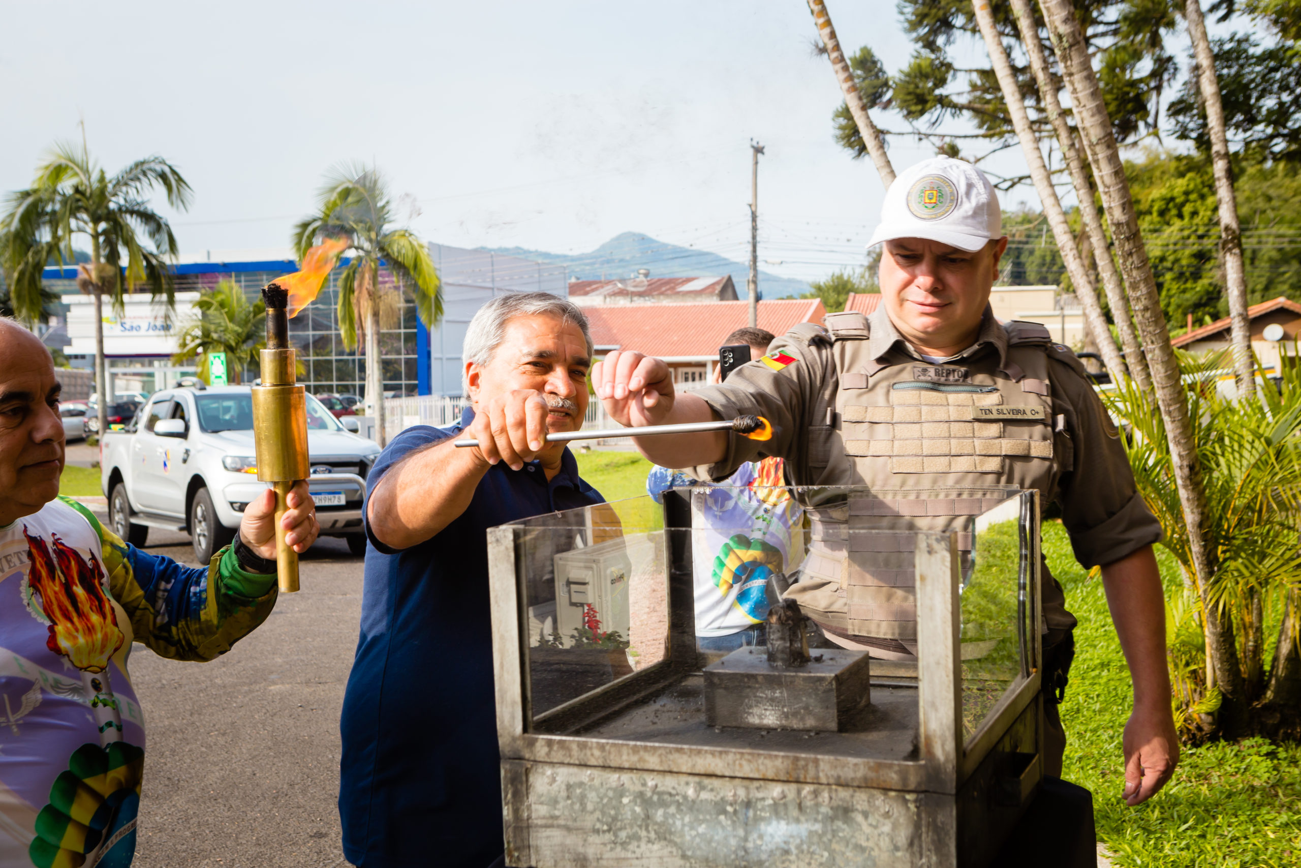 Chegada da centelha do Fogo Simbólico