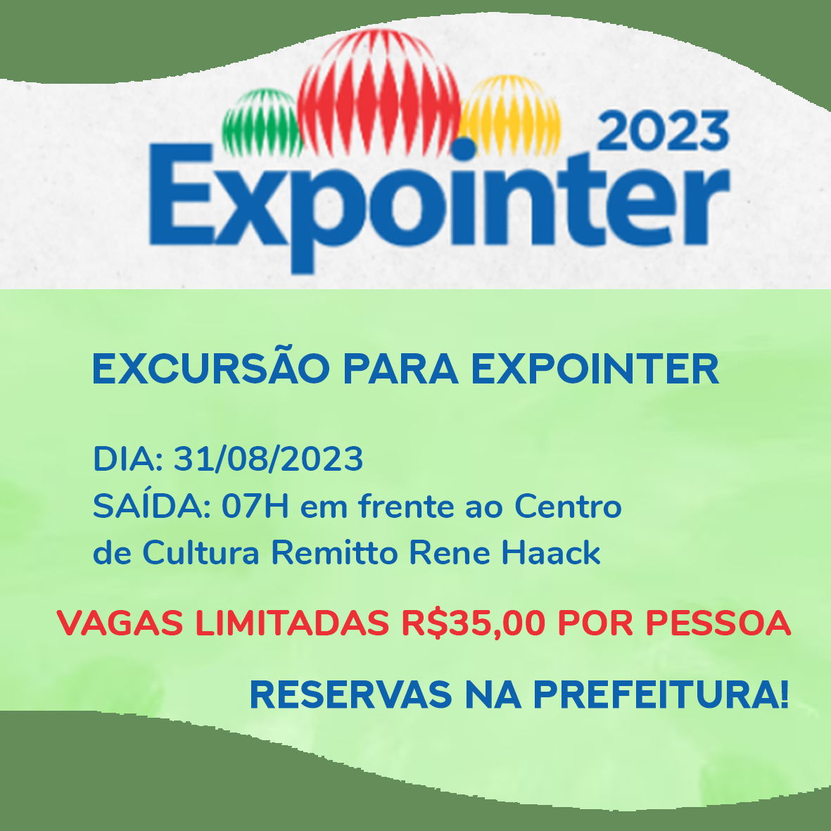 Excursão para EXPOINTER 2023