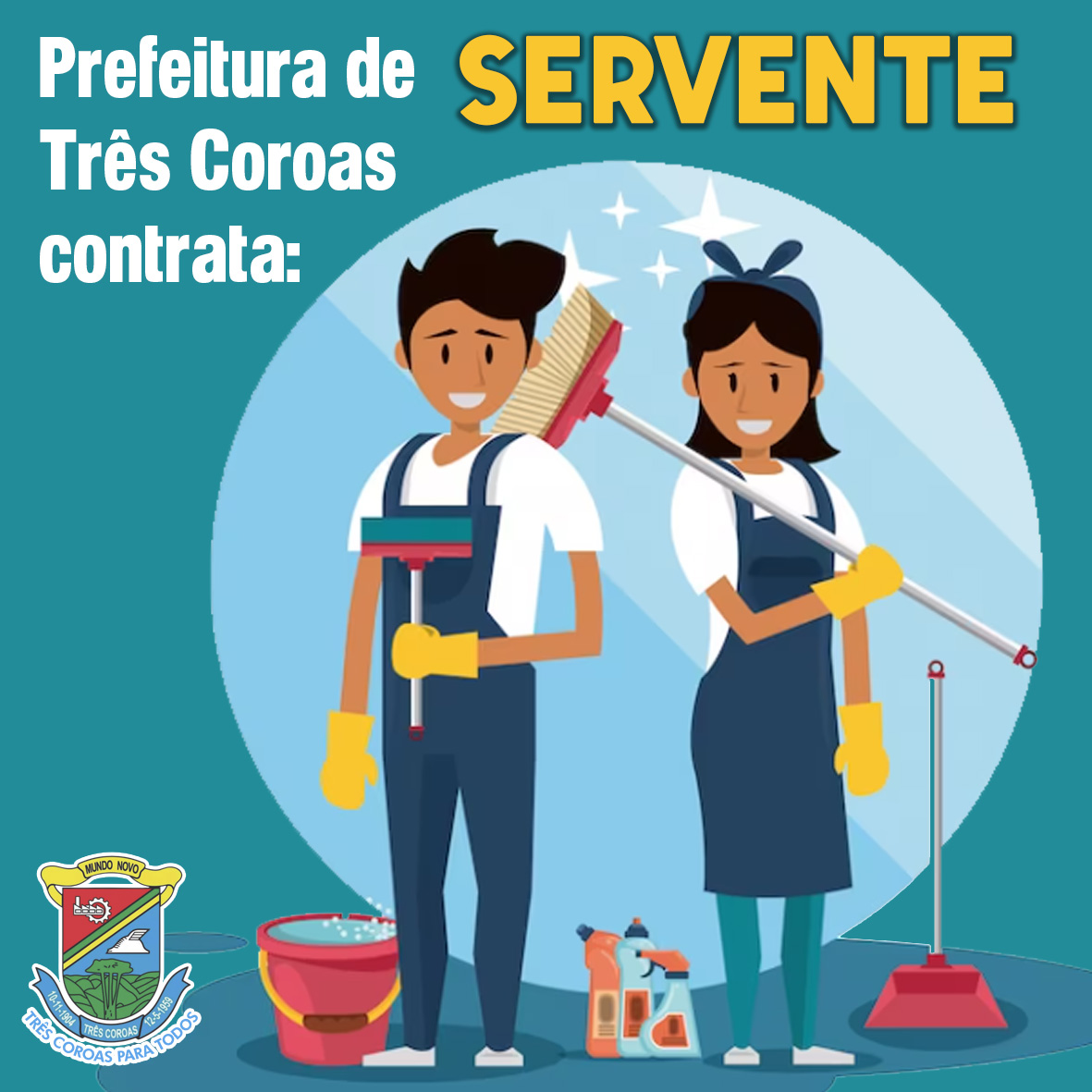 Contratação Temporária para o cargo de Servente