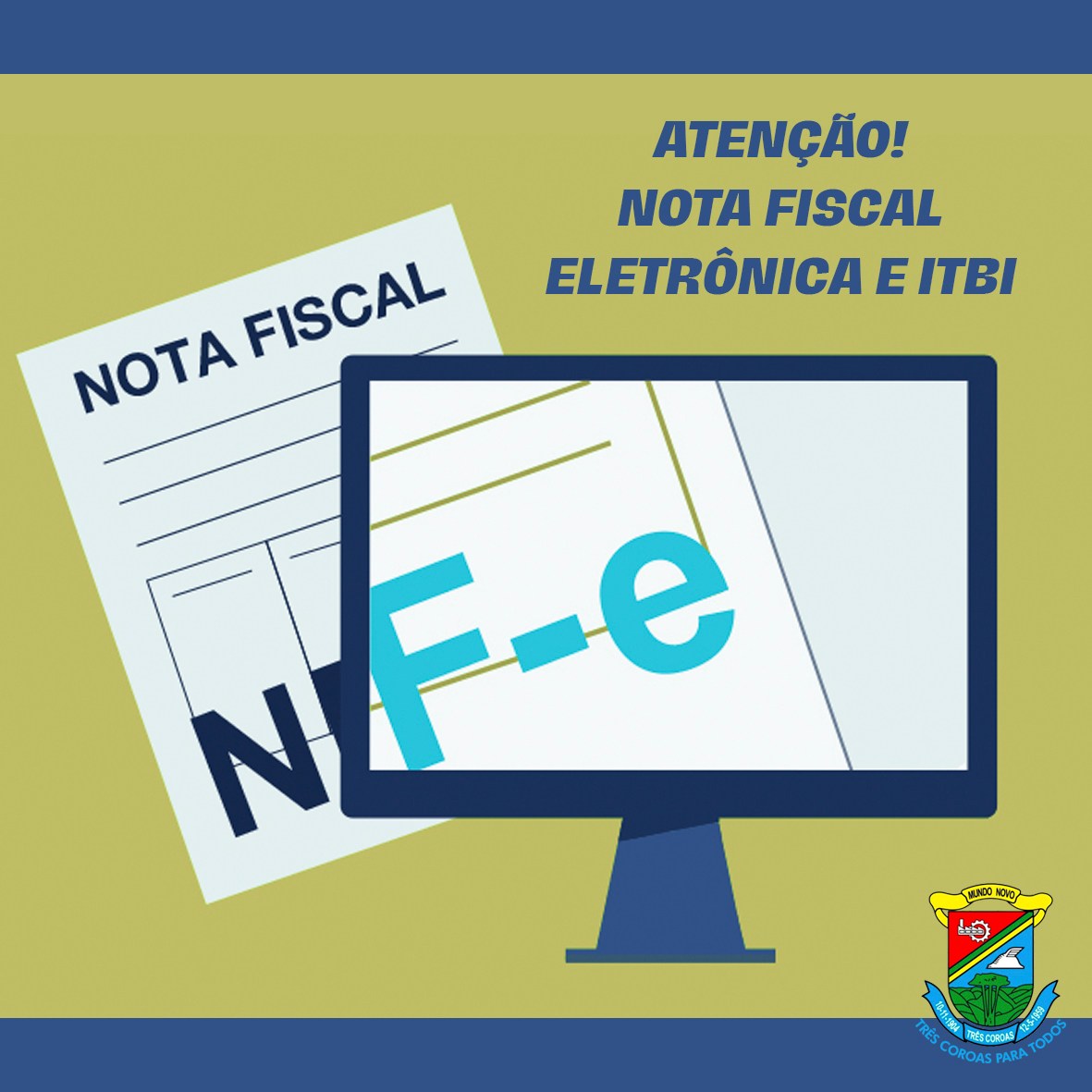 Portal da Nota Fiscal e ITBI em manutenção.
