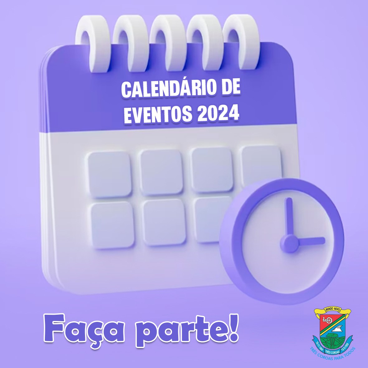 Calendário de eventos 2024