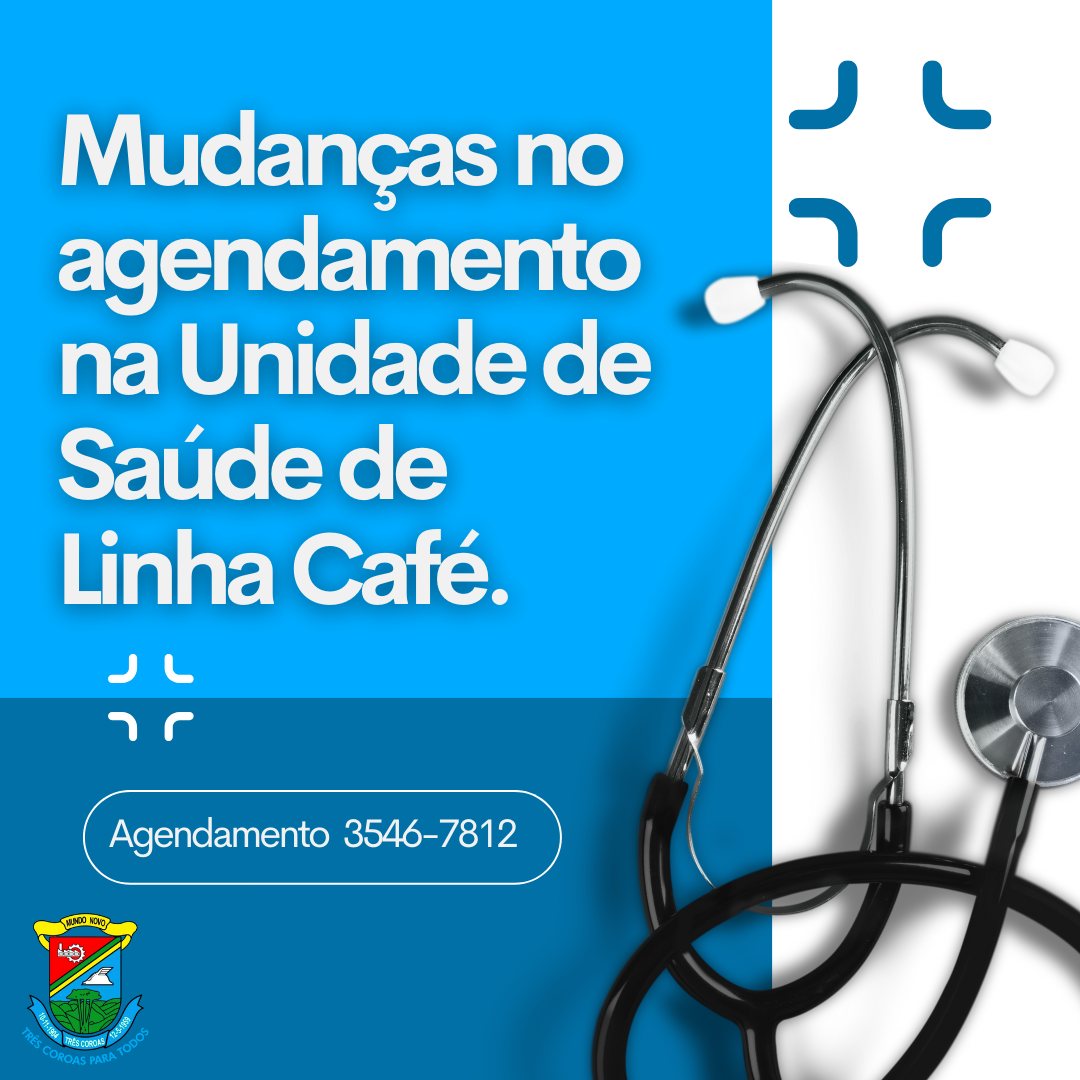  Mudanças no agendamento na Unidade de Saúde de Linha Café