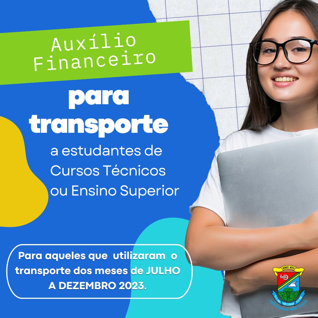 AUXÍLIO TRANSPORTE PARA ESTUDANTES!