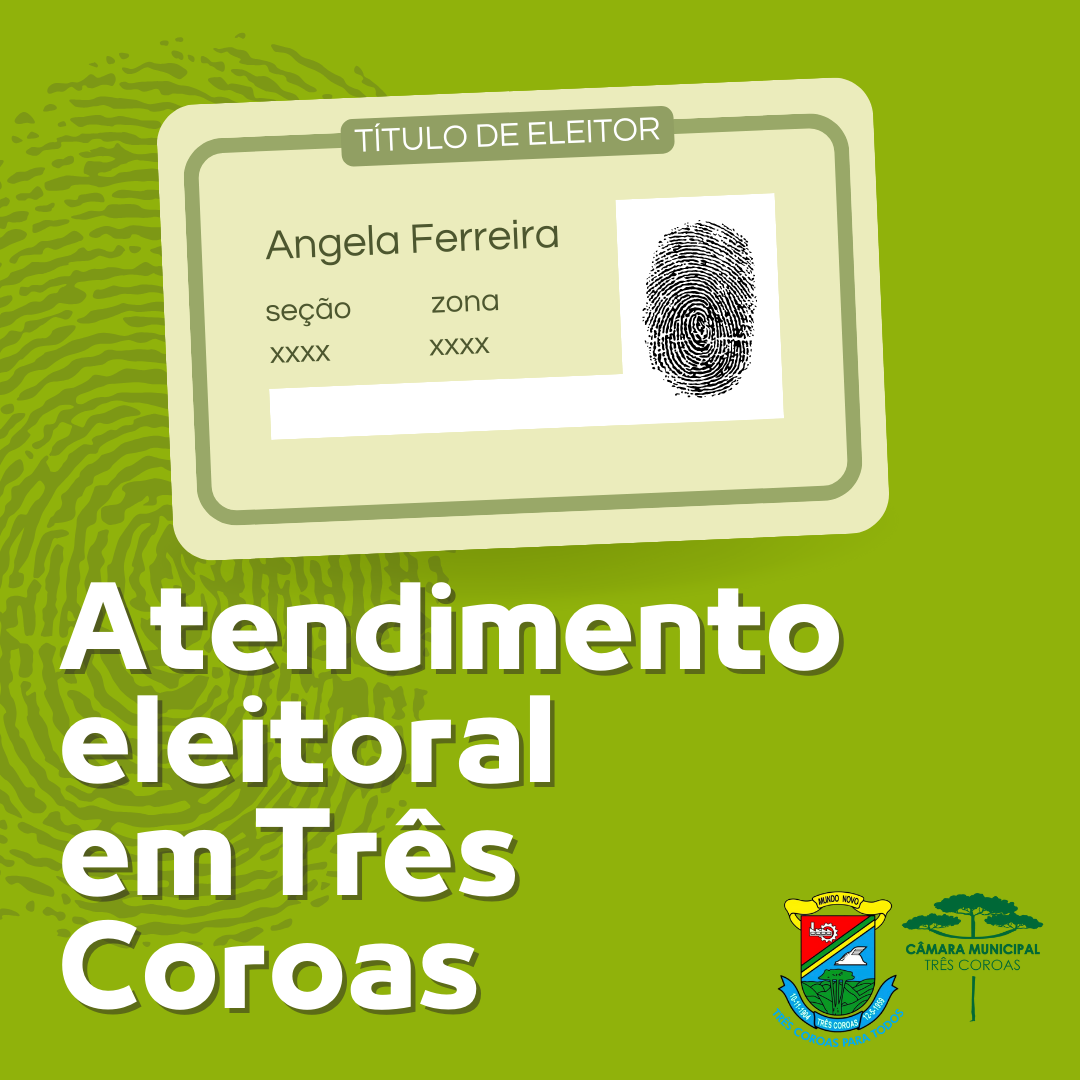 Atendimento da Justiça Eleitoral em Três Coroas