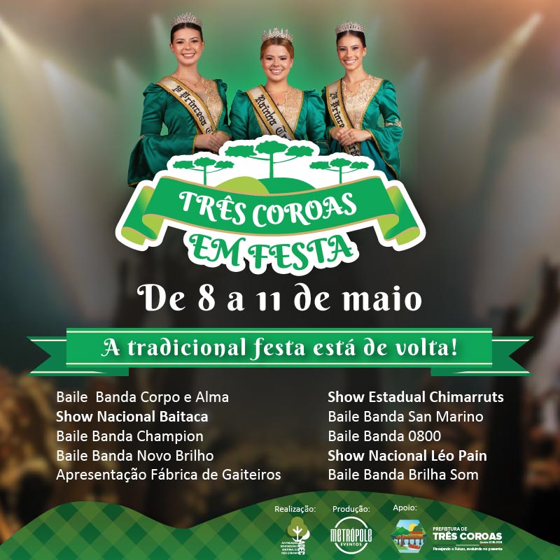 Três Coroas em Festa 2025 Três Coroas em Festa 2025