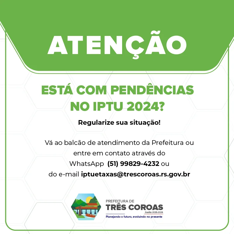 Popup Pendências IPTU 2024